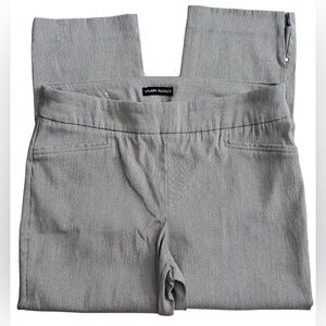 Hillary Radley Pull On Blue and White Striped Ankle Pants, Size M